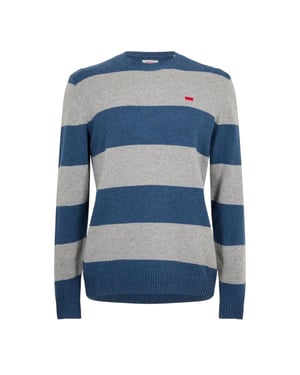 Levis Mens Batwing Logo Crew Neck Jumper (Sargassohavet)