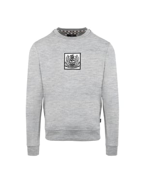 Aquascutum Heren geribbeld sweatshirt (Grijs)