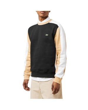 Lacoste Heren Sweatshirt Kleurblok (Zwart)