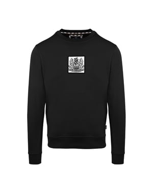 Aquascutum Ribbad Sweatshirt för herrar (Svart)