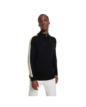 Boss Heren Regular Raglan Trui (Zwart)