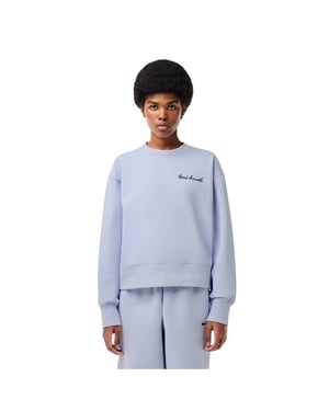 Lacoste Dames/Dames Belettering Relaxed Fit Sweatshirt (Blauw)