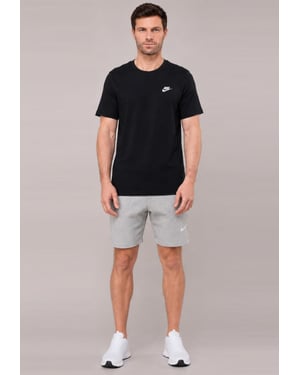 Nike Men's Black T-Shirt & Grey Shorts Set | Casual Sportswear Outfit
