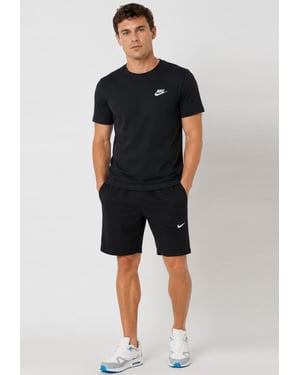Nike Men's Black T-Shirt & Black Shorts Set | Casual Sportswear Outfit