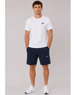 Nike Men's White T-Shirt & Navy Shorts Set | Casual Sportswear Outfit