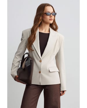 Women's Crepe Blazer Jacket
