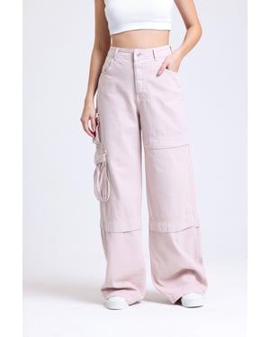 High Waist Pocket Cargo Trousers