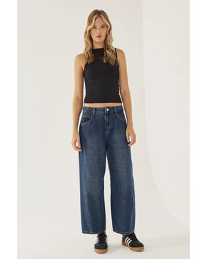 Mid-Rise Tapered Jeans