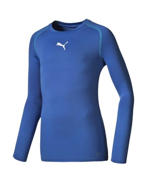 Puma Kinder/Kinder-T-shirt met lange mouwen en logo (Blauw)