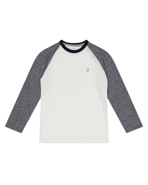 Farah Raglan-baseball-T-shirt voor kinderen (Grijs)