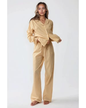 Striped Cotton Pajama Set