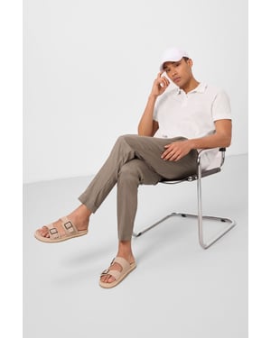 Heren Rechte Pantalon van Gabardine