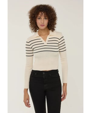 Striped Crop Sweater