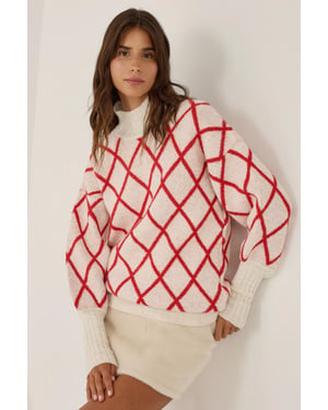 Jacquard Knit Sweater