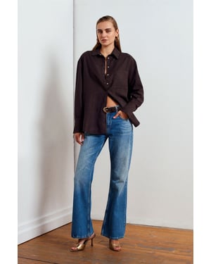 Lågmidjade utsvängda jeans