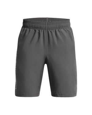 Under Armour Technische geweven korte broek met logo voor jongens (Grijs)