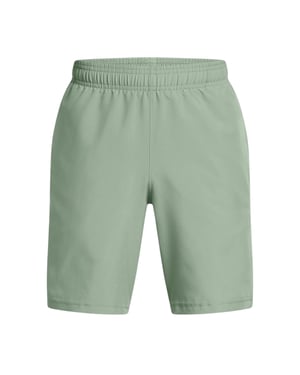 Under Armour Tekniska vävda shorts för pojkar med logotyp (Mintgrön)