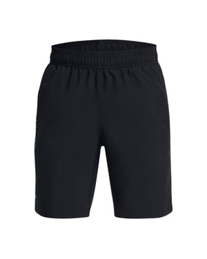Under Armour Tekniska vävda shorts för pojkar med logotyp (Svart)