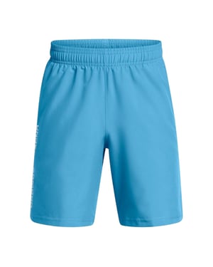 Under Armour Technische geweven korte broek met logo voor jongens (Blauw)