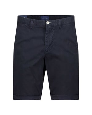 Gant Heren Chino Shorts van Sunfaded Katoen (Blauw)