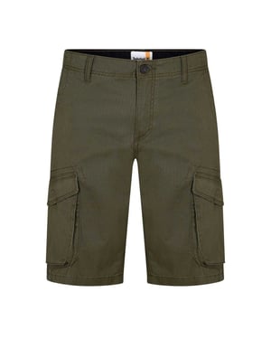 Timberland Heren Twill Casual Cargo Shorts (Bladgroen)