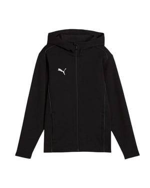 Puma TeamFINAL Casuals Hooded Jacka för barn/ungdomar (Svart)