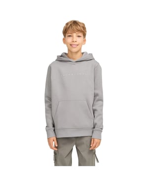 Jack And Jones Kinderen/Kinderen Lettering Sterren Hoodie (Ultiem grijs)