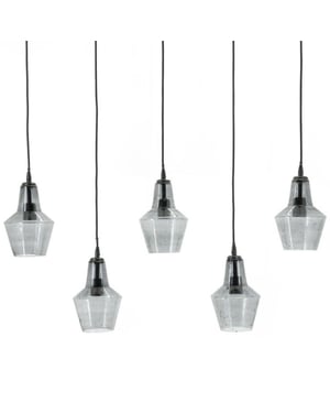 Furnilux Orion hanglamp zwart ijzer en