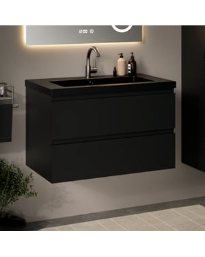 Mirlux Badkamermeubel sova 80cm mat wastafel