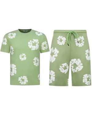 Enos Bloemen print zomerset bloemen pak met short twinset