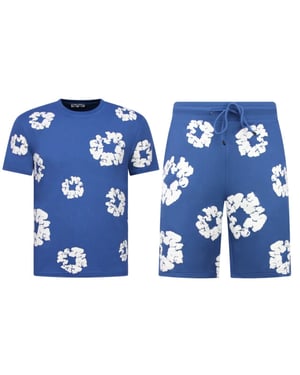 Enos Bloemen zomerset bloemen pak met short twinset