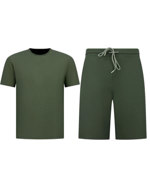 Enos Oversized shirt met korte shorts zomerset