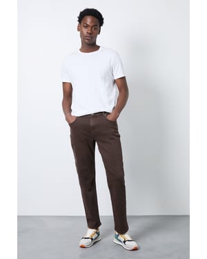 Chocolate Straight Fit Jeans