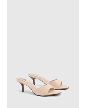 Faith: Mia Faux Suede High Heeled Mules