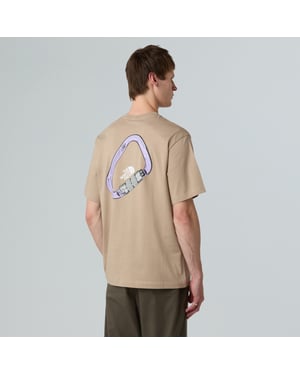 Unisex Explore Carabiner Relaxed T-Shirt Mushroom Grey