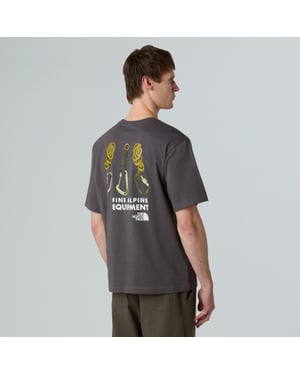 Unisex Explore Gear Relaxed T-Shirt Anthracite Grey