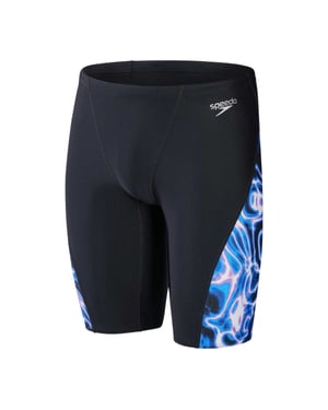 Speedo Herr Alov Digi Swimming Badshorts (SVART/BLÅ)