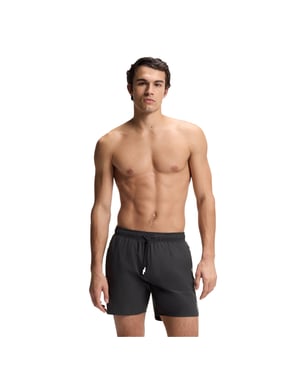 Boss Heren Iconic Zijstreep Zwemshort (Donkergrijs)