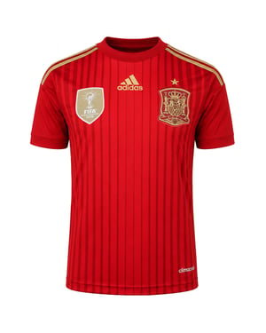Adidas FEF Spain Home Kids Red Football Jersey