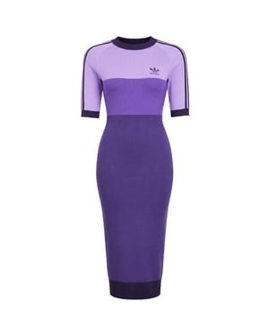 Adidas x Ksenia Schnaider Womens Purple Knit Dress