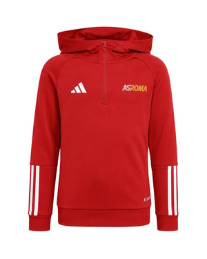 Adidas AS Roma Logo Kids Red Hoodie