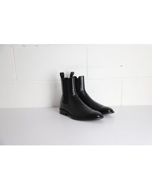 Balenciaga Midnight Chelsea Boots in Black Leather