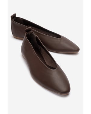 Jenas Leren Ballerina (Dames)