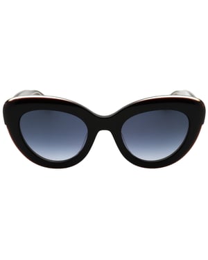 Kate Spade Zonnebril Met Roze Rand En Zwarte Accenten