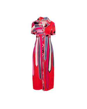 Emilio Pucci Fluwelen Jurk - '90s