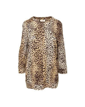 Valentino Miss V Luipaardprint Top - '90s