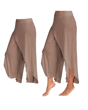 Women's Spandex Harem Yoga Pants Breathable Lounge Trousers, Brown