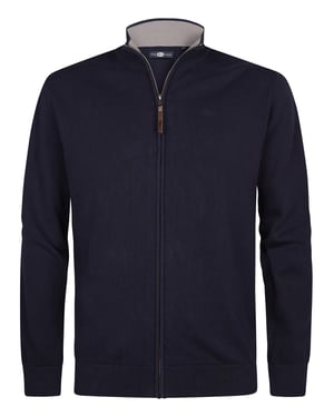 Petrol Industries - Heren Gebreid vest met rits ironridge - Blauw