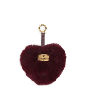 Kurt Geiger London Brixton Heart Charm Fur