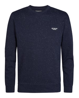 Petrol Industries - Heren Gemêleerde sweater met ronde hals rosewood - Blauw